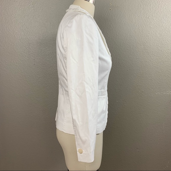 Banana Republic white stretch fitted blazer - Picture 4 of 11